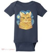 Golden Cat Post Impressionism Baby Bodysuit thumb 0