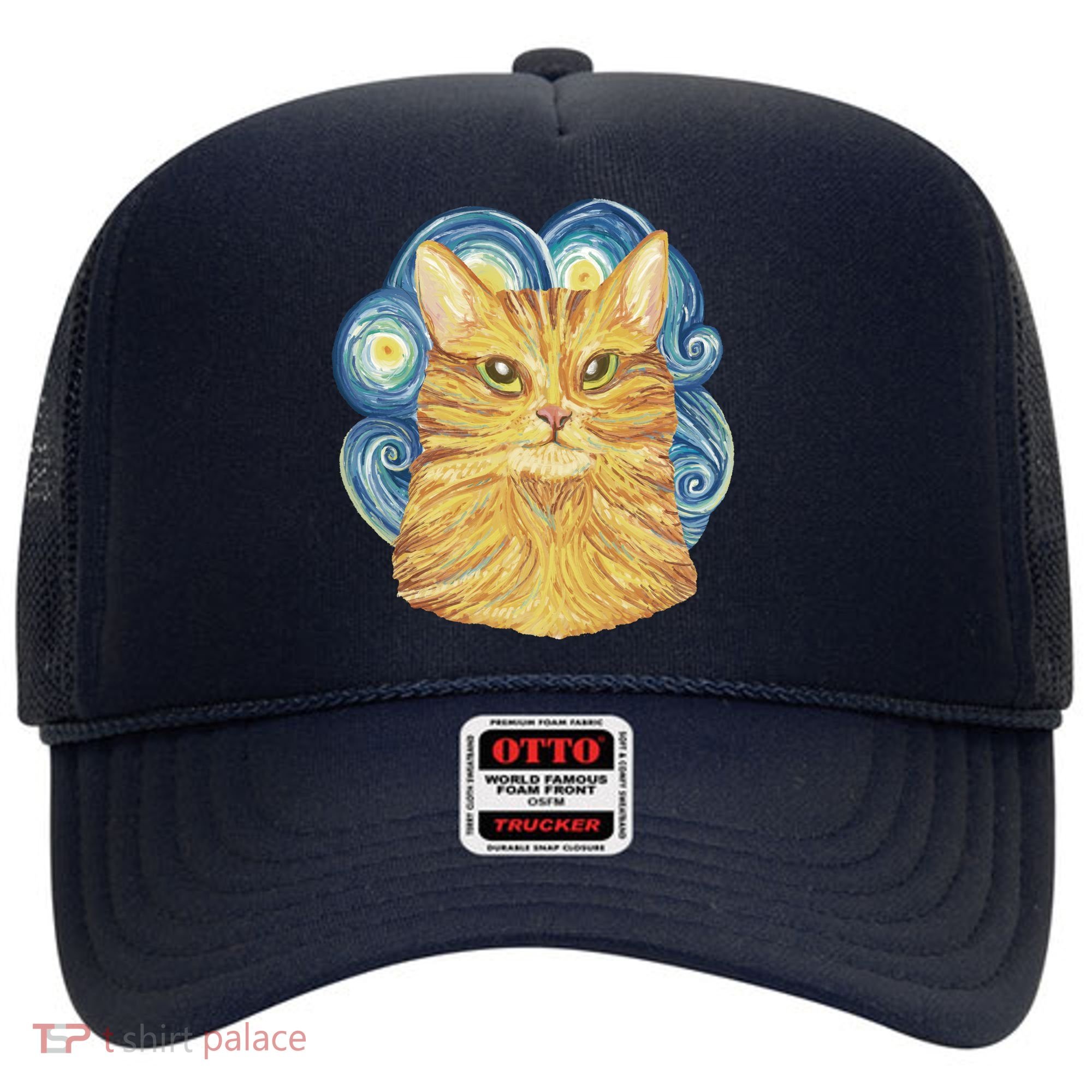 Golden Cat Post Impressionism Hat