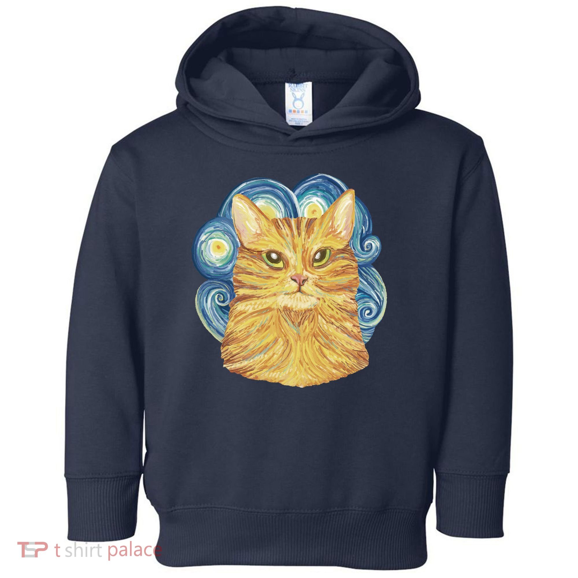 Golden Cat Post Impressionism Toddler Hoodie