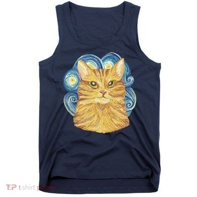 Golden Cat Post Impressionism Tank Top
