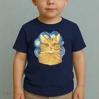 Golden Cat Post Impressionism Toddler T-Shirt thumb 2