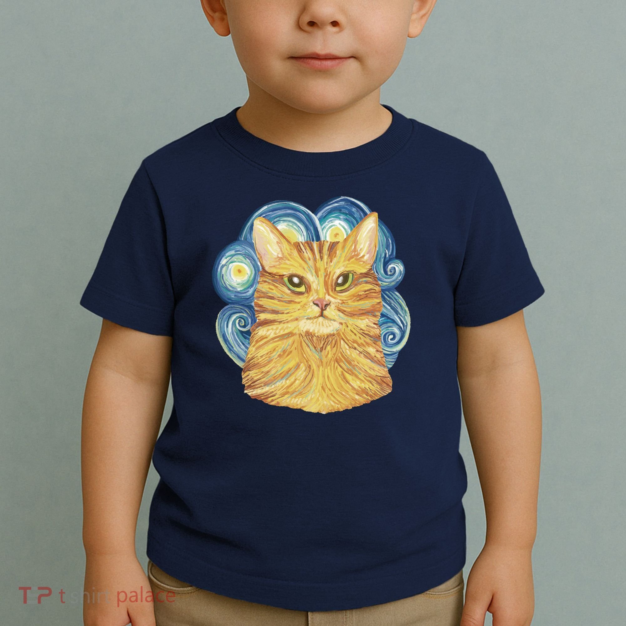 Golden Cat Post Impressionism Toddler T-Shirt