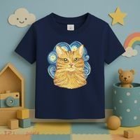 Golden Cat Post Impressionism Toddler T-Shirt thumb 3