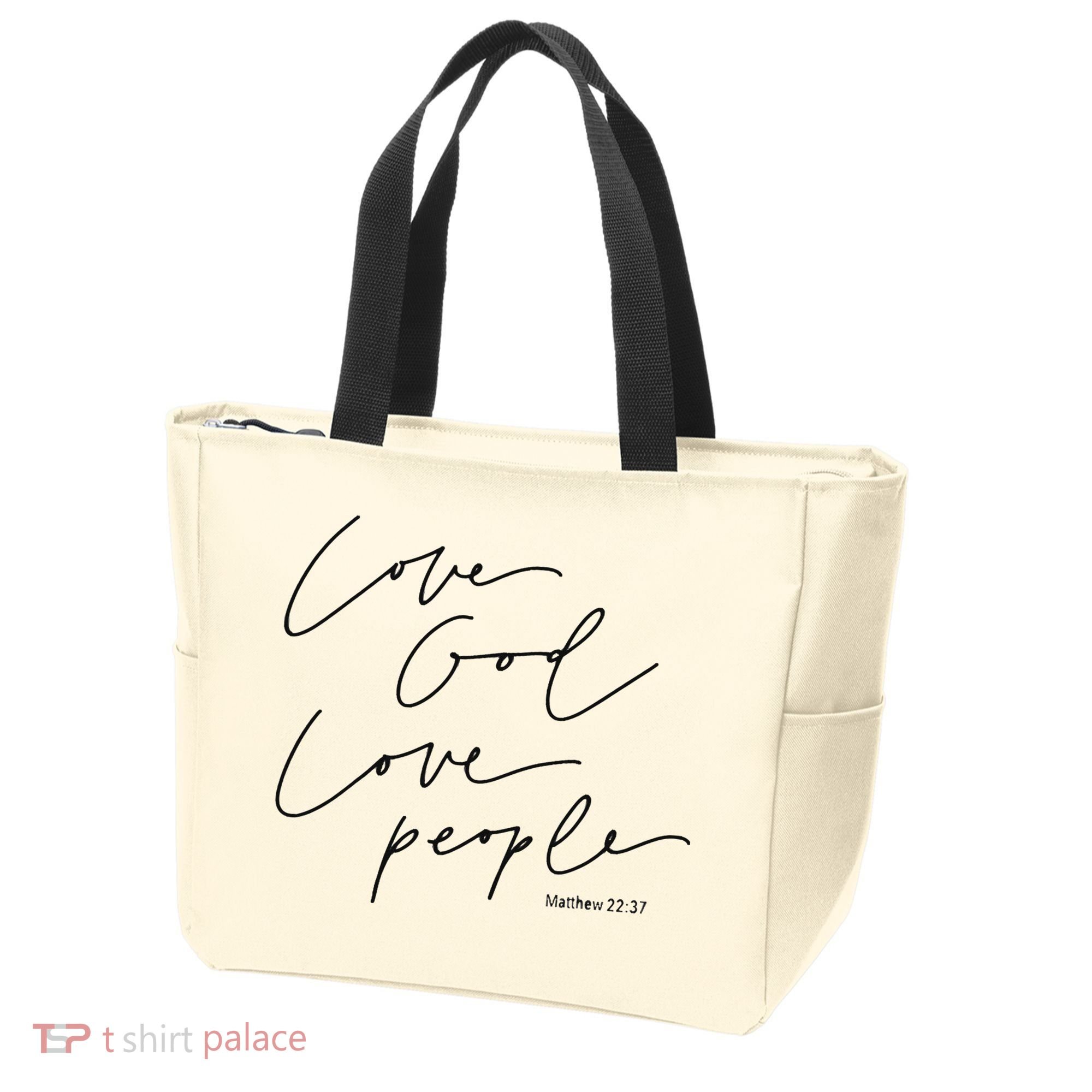God Christian Quote Easter Day Love People Tote Bag