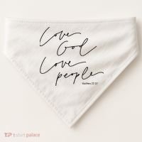 God Christian Quote Easter Day Love People USA-Made Doggie Bandana thumb 0