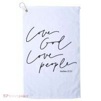 God Christian Quote Easter Day Love People Golf Towel thumb 0