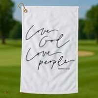 God Christian Quote Easter Day Love People Golf Towel thumb 1