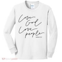 God Christian Quote Easter Day Love People Kids Long Sleeve Shirt thumb 0