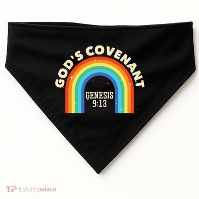 God’s Covenant Rainbow Genesis 9:13 Christian USA-Made Doggie Bandana