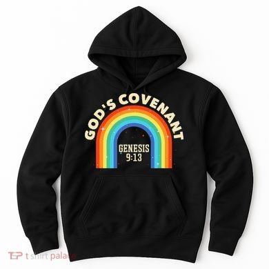 God’s Covenant Rainbow Genesis 9:13 Christian Hoodie