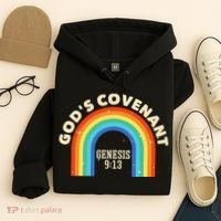 God’s Covenant Rainbow Genesis 9:13 Christian Hoodie thumb 4