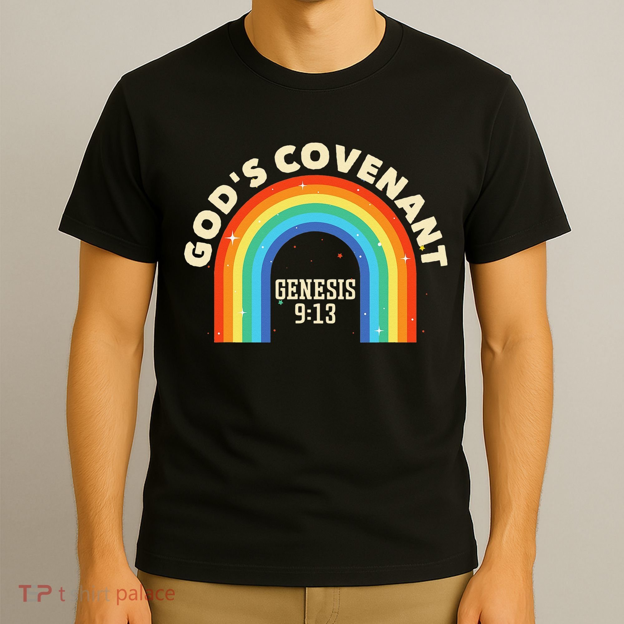 God’s Covenant Rainbow Genesis 9:13 Christian T-Shirt