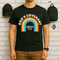 God’s Covenant Rainbow Genesis 9:13 Christian T-Shirt thumb 6