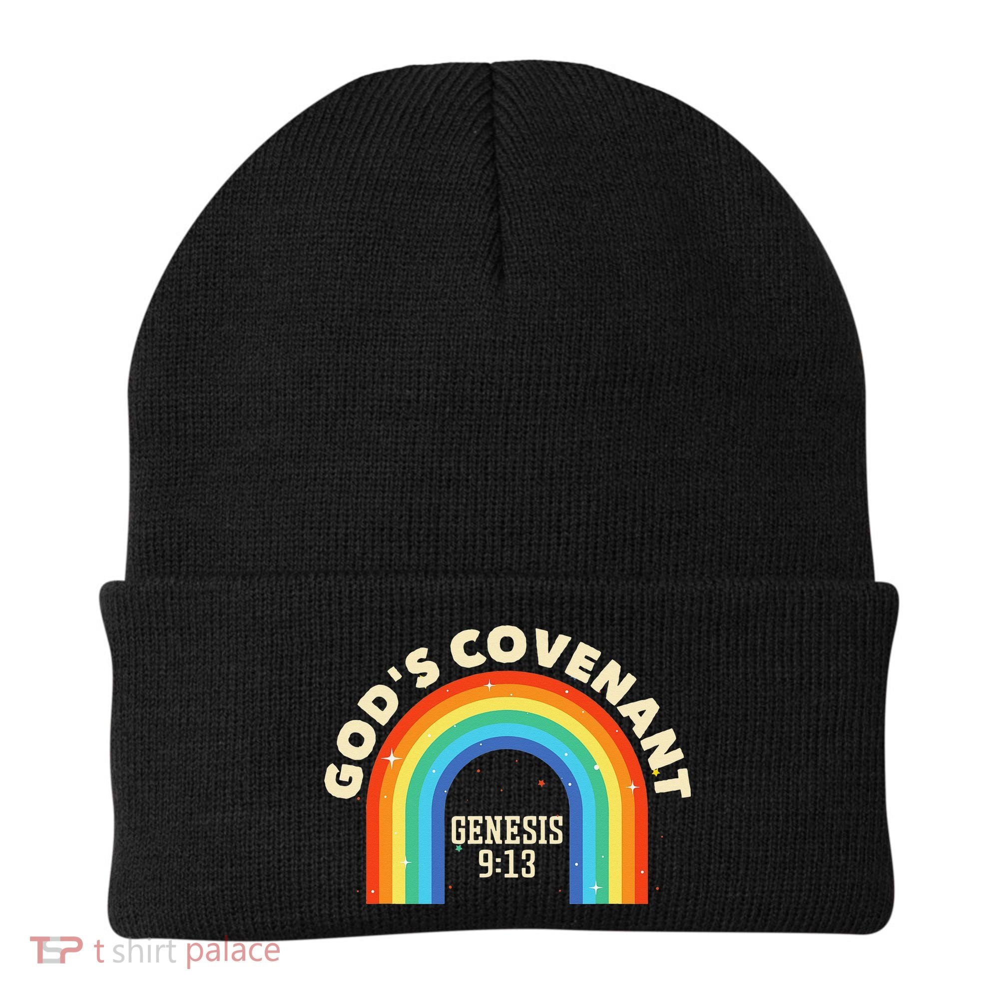 God’s Covenant Rainbow Genesis 9:13 Christian Beanie
