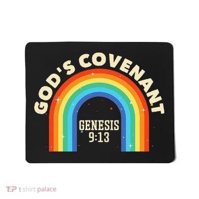 God’s Covenant Rainbow Genesis 9:13 Christian Mousepad