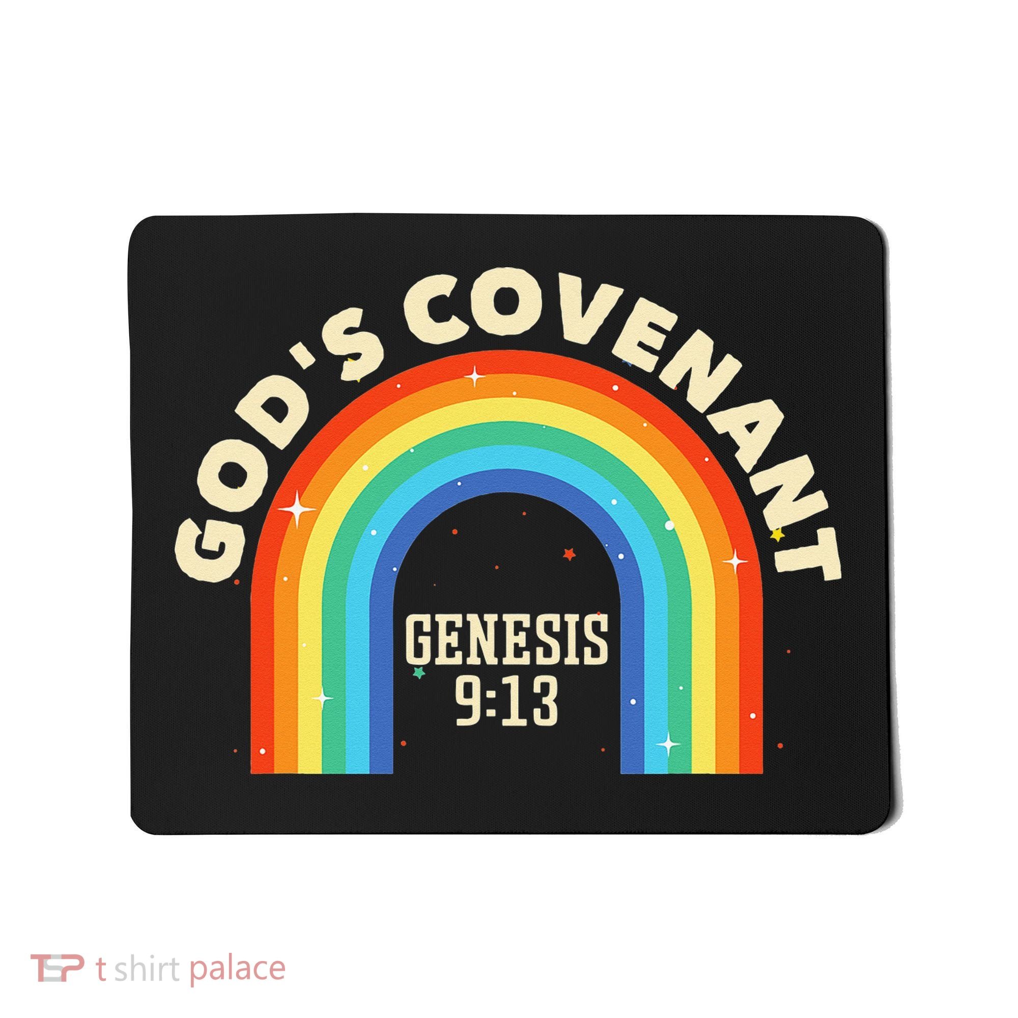 God’s Covenant Rainbow Genesis 9:13 Christian Mousepad