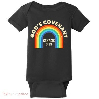 God’s Covenant Rainbow Genesis 9:13 Christian Baby Bodysuit