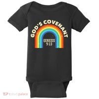 God’s Covenant Rainbow Genesis 9:13 Christian Baby Bodysuit thumb 0