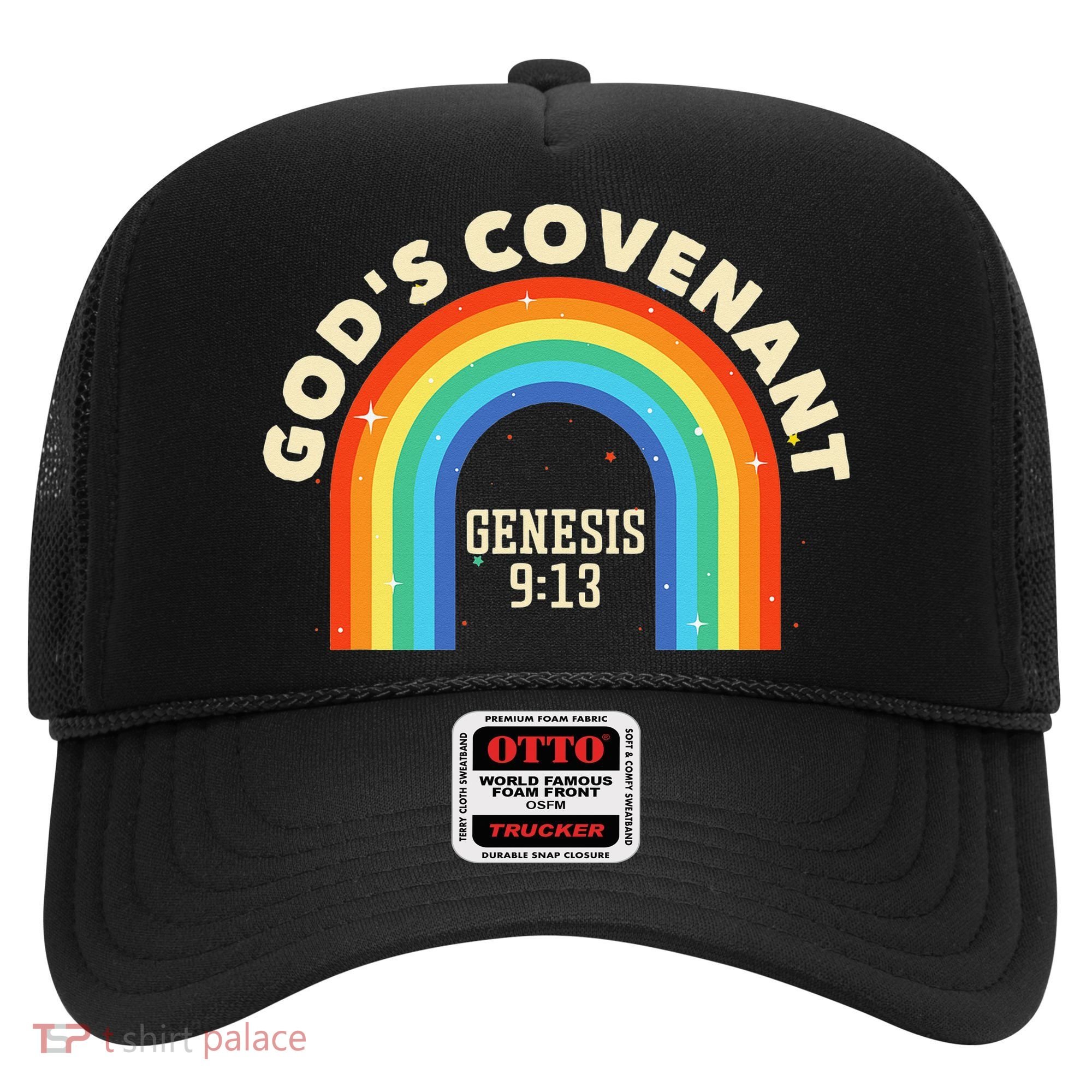 God’s Covenant Rainbow Genesis 9:13 Christian Hat