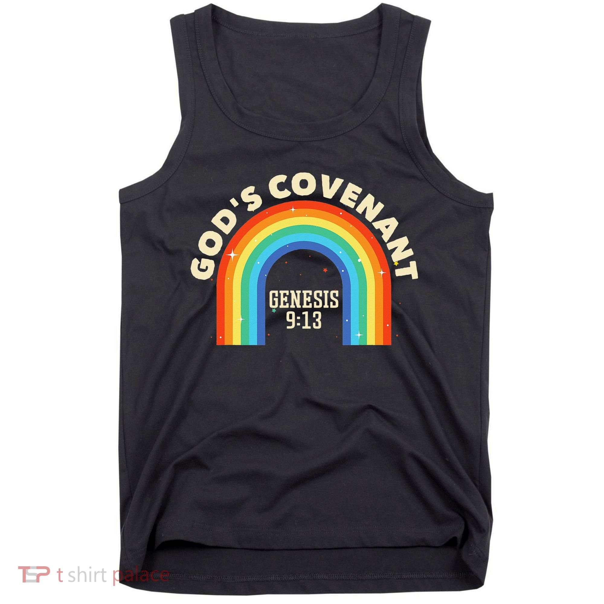 God’s Covenant Rainbow Genesis 9:13 Christian Tank Top