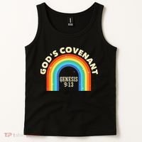 God’s Covenant Rainbow Genesis 9:13 Christian Tank Top thumb 2