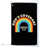 God’s Covenant Rainbow Genesis 9:13 Christian Golf Towel thumb 0