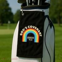 God’s Covenant Rainbow Genesis 9:13 Christian Golf Towel thumb 2