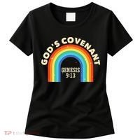 God’s Covenant Rainbow Genesis 9:13 Christian Women's T-Shirt thumb 0
