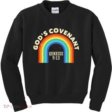 God’s Covenant Rainbow Genesis 9:13 Christian Kids Sweatshirt