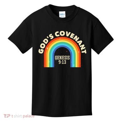 God’s Covenant Rainbow Genesis 9:13 Christian Kids T-Shirt