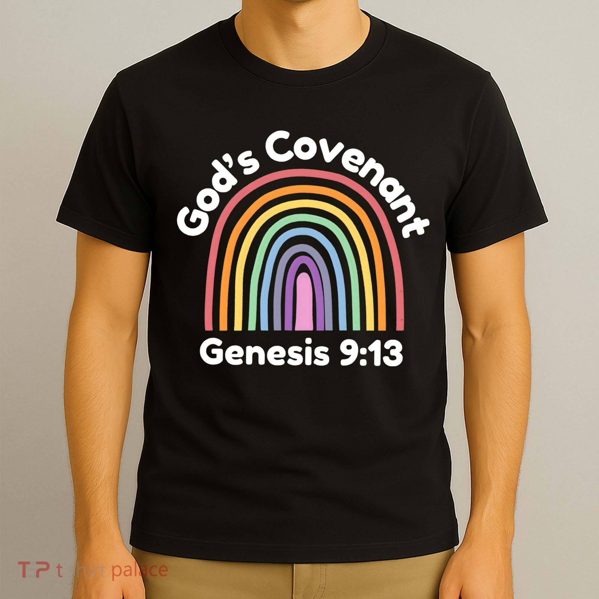 God’s Covenant Rainbow | Genesi 9:13 Christian T-Shirt