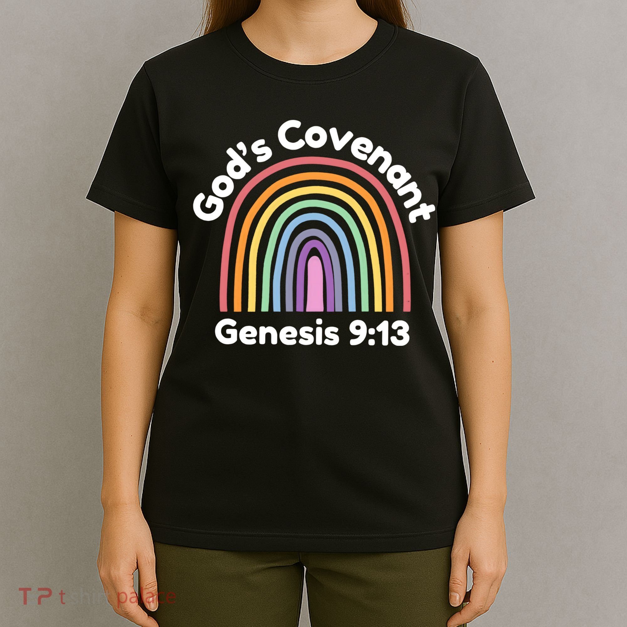 God’s Covenant Rainbow | Genesi 9:13 Christian T-Shirt