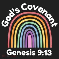God’s Covenant Rainbow | Genesi 9:13 Christian Beanie thumb 2