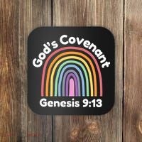 God’s Covenant Rainbow | Genesi 9:13 Christian Coaster thumb 0