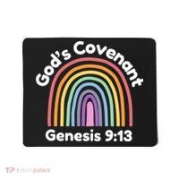 God’s Covenant Rainbow | Genesi 9:13 Christian Mousepad thumb 0