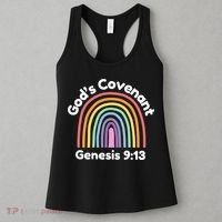 God’s Covenant Rainbow | Genesi 9:13 Christian Women's Tank Top thumb 3