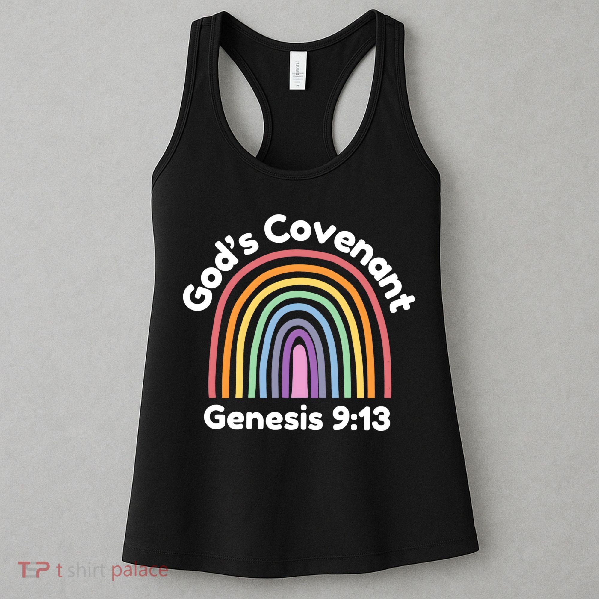 God’s Covenant Rainbow | Genesi 9:13 Christian Women's Tank Top