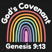 God’s Covenant Rainbow | Genesi 9:13 Christian Women's Tank Top thumb 5