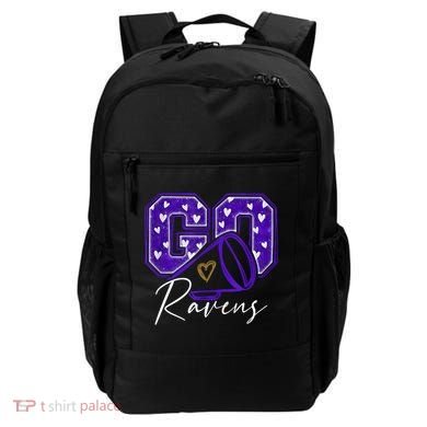 Go Cheer Ravens Sprots Fan Team Backpack