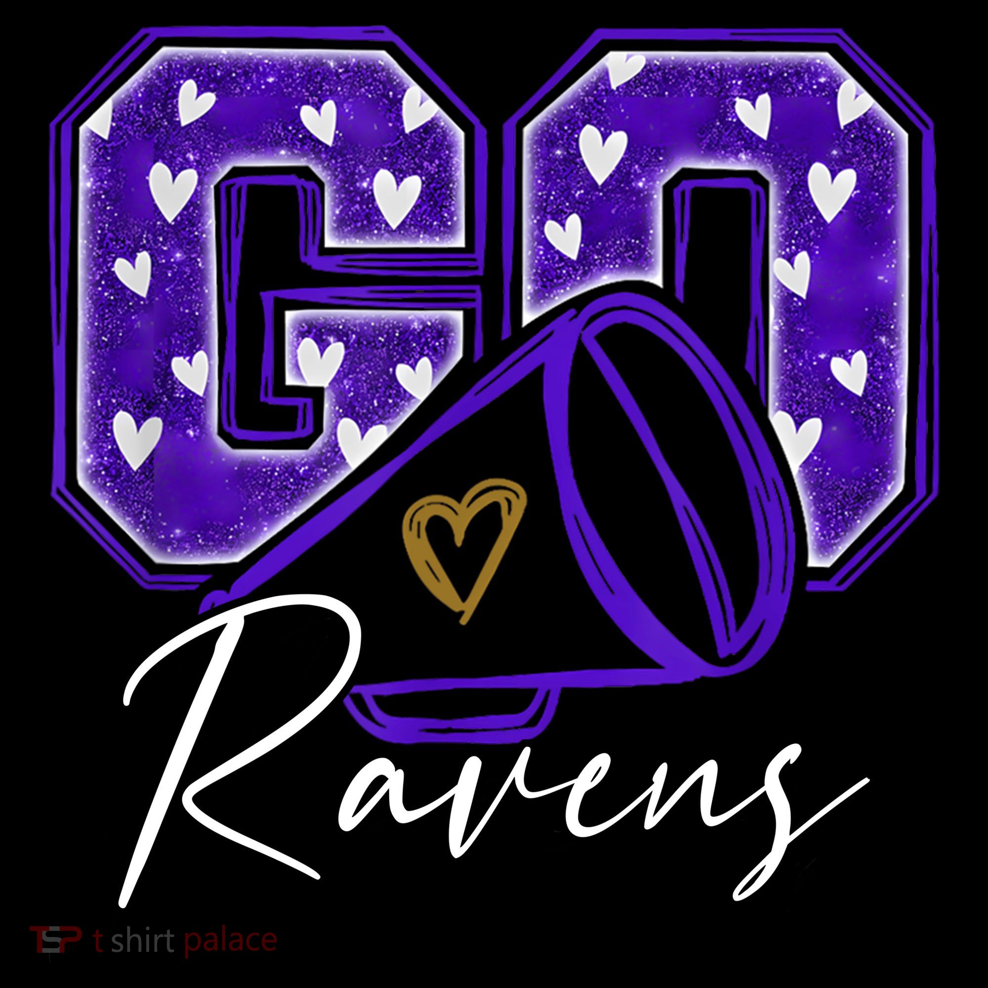 Go Cheer Ravens Sprots Fan Team Coaster