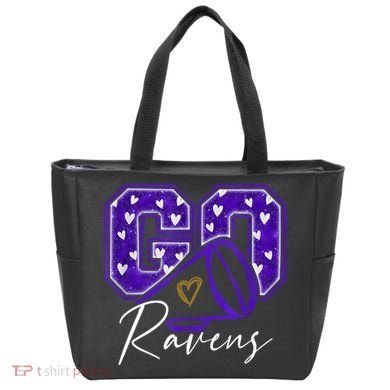 Go Cheer Ravens Sprots Fan Team Tote Bag