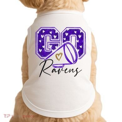 Go Cheer Ravens Sprots Fan Team Doggie Tank