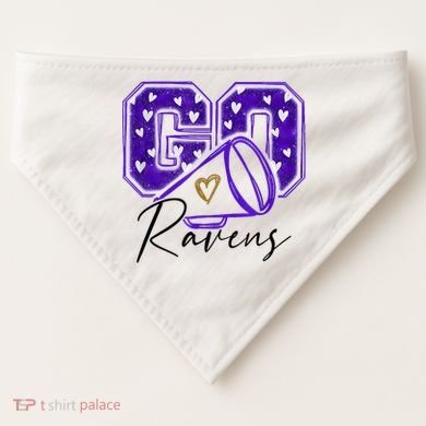Go Cheer Ravens Sprots Fan Team USA-Made Doggie Bandana