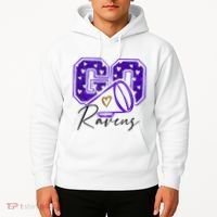 Go Cheer Ravens Sprots Fan Team Hoodie thumb 2