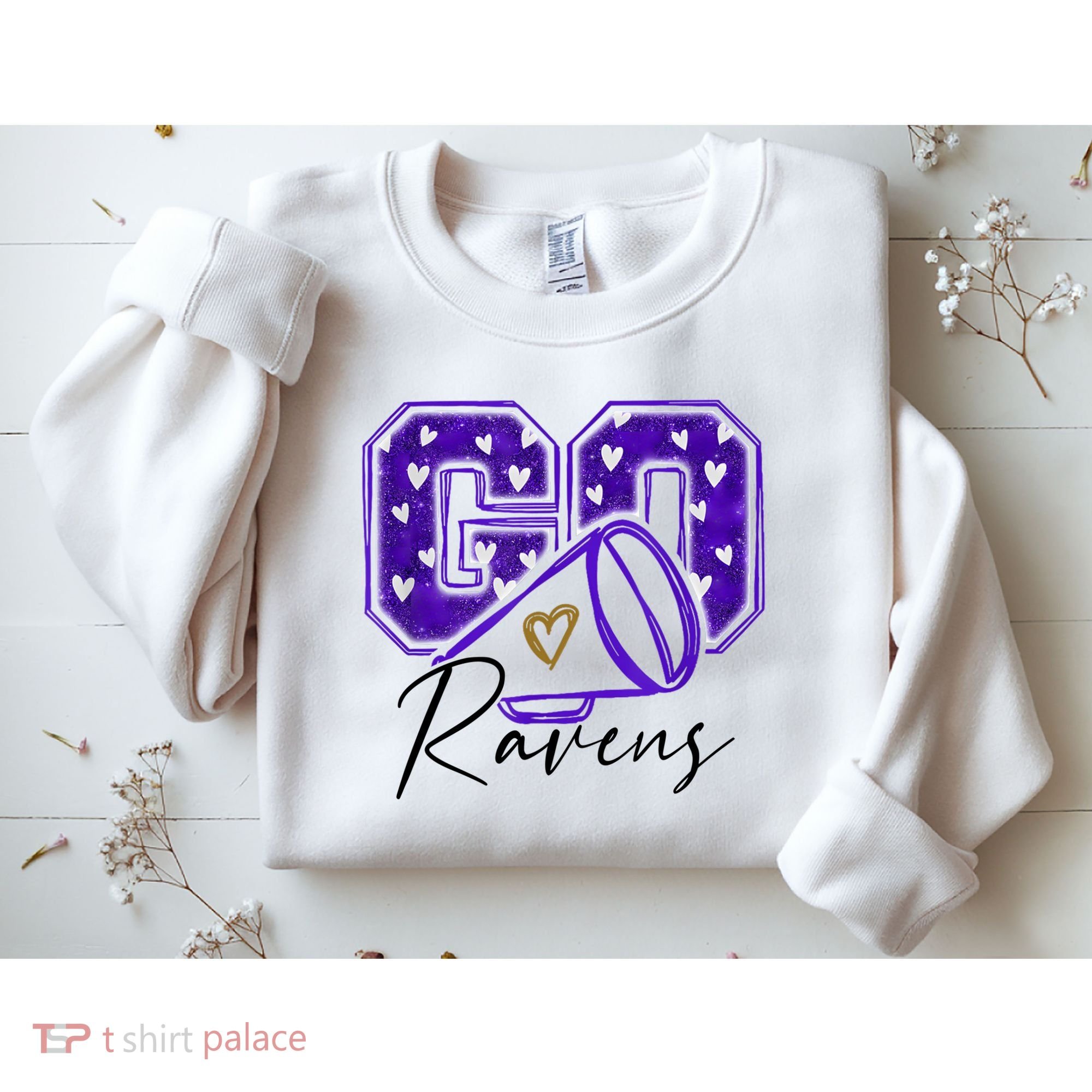 Go Cheer Ravens Sprots Fan Team Sweatshirt