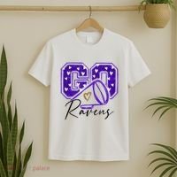 Go Cheer Ravens Sprots Fan Team T-Shirt thumb 2
