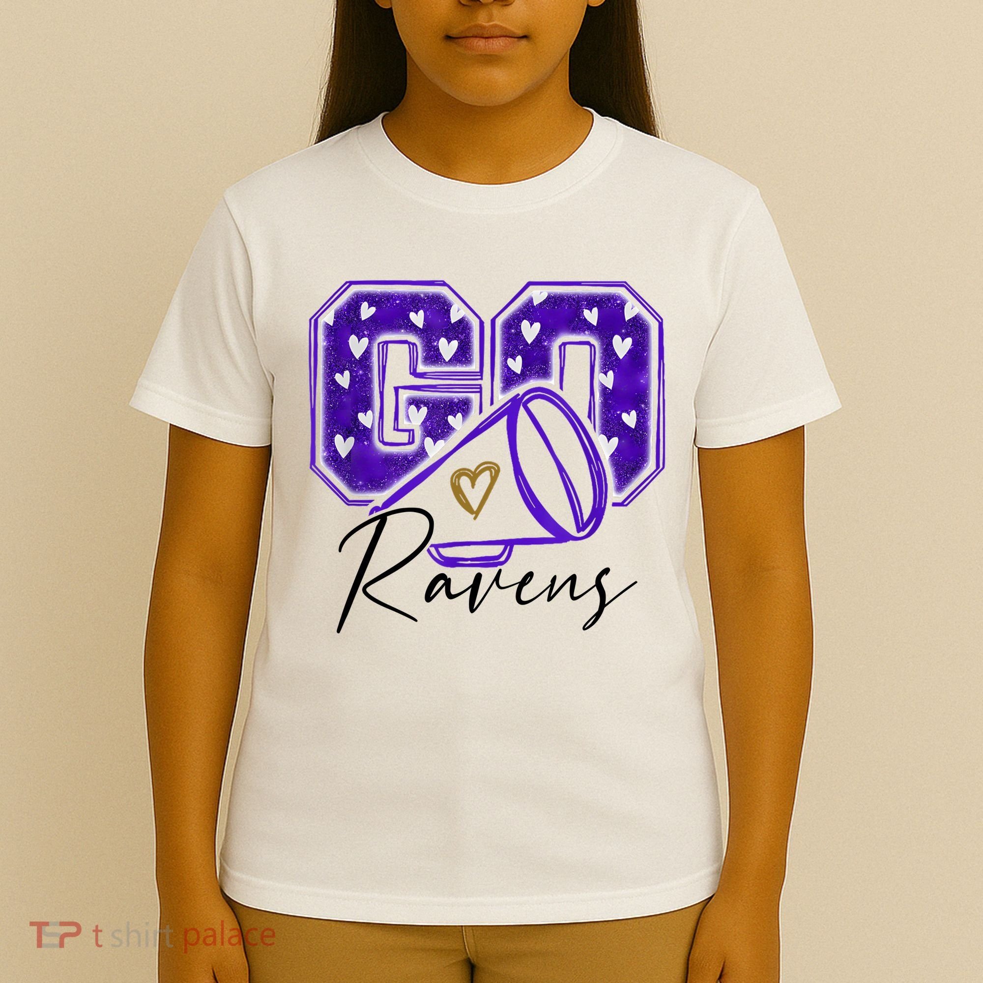 Go Cheer Ravens Sprots Fan Team T-Shirt
