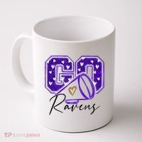 Go Cheer Ravens Sprots Fan Team Coffee Mug thumb 0