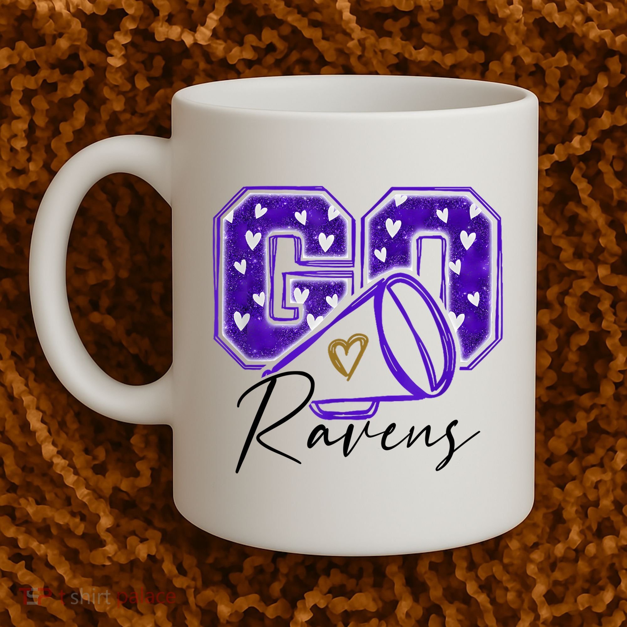Go Cheer Ravens Sprots Fan Team Coffee Mug