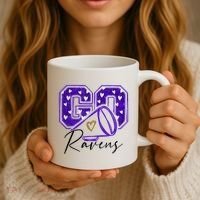 Go Cheer Ravens Sprots Fan Team Coffee Mug thumb 3